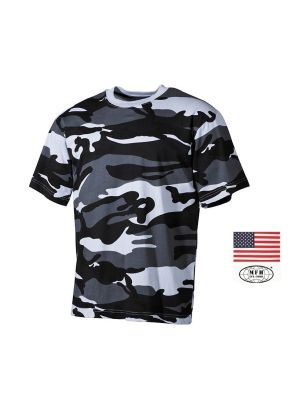 T-shirt Maglia Maglietta Girocollo Militare Manica Corta Camo Urban Soft Air Art. 00103X