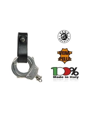 Porta Manette a Laccio in Pelle Nero Vega Holster Italia Art. 1P27