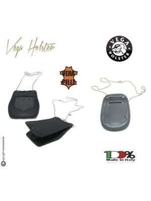 Portaplacca Porta Placca Porta Distintivo Doppio Uso Collo e Cintura Guardia di Finanza GDF Operativo Vega Holster Italia Art.1WB53