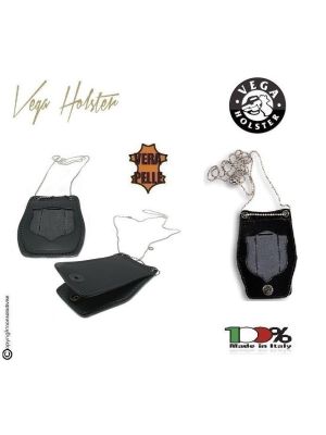 Portaplacca Porta Placca Porta Distintivo Doppio Uso Collo e Cintura Polizia di Stato Operativo Vega Holster Italia Art. 1WB51