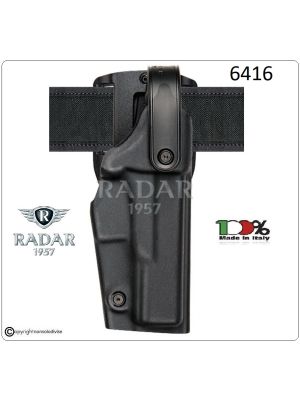 Fondina Tattica in Polyform Professionale Nera Livello Sicurezza 2° Polizia Carabinieri Vigilanza Art.6416