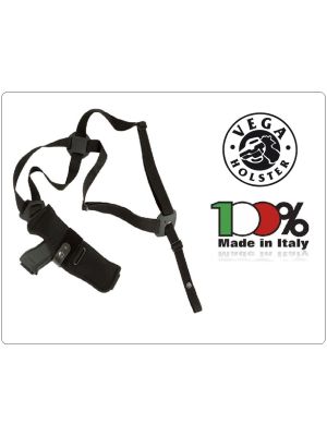 Fondina Professionale Ascellare Verticale in Cordura Nera Trasporto Occulto dell'Arma Vega Holster  Art.A2