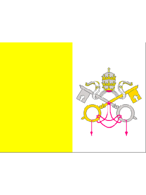 Bandiera Vaticano Città del Vaticano Papa Francesco 100x150 Eco Art.ECO-VATICANO