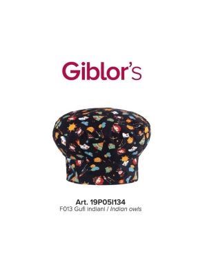 Cappello Cuoco Chef Giblor's Italia Gufi Indiani Art. 19P05I134