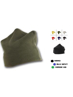 Berretto Bustina Pile 3 Punte Calda Comoda Blu Verde Nero Neutro o Carabinieri Art. NSD-148