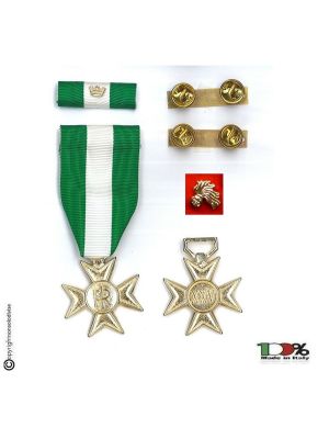 Set Medaglie Croce Anzianità di Servizio Carabinieri  + Nastrino - Esercito Italiano Oro XXV anni  Art. FAV-SET16