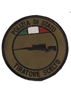 Patch Toppa Polizia di Stato Tiratore scelto bassa visibilità Art.EU2094V