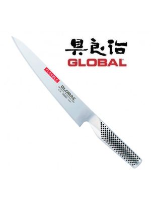 Coltello Forgiato Professionale Cuochi Chef  Filettare  Flessibile  cm 21 Fillet Flexible Knife Global Cuoco Chef G20 Art. G-20