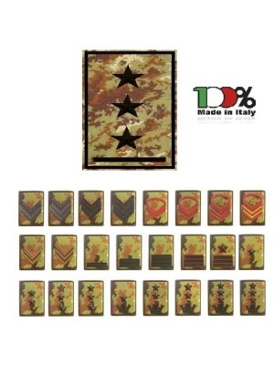 Gradi Tubolari Tubolarini Vegetati o Verdi per Tuta Combattimento Anche Nuovi Gradi Esercito Italiano  Scegli il Tuo Grado Art. TUB-NSD-V