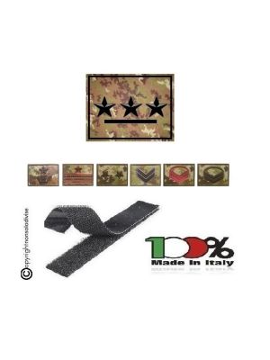 Gradi con Velcro Vegetati Esercito Italiano Scegli il Tuo Grado Art. NSD-VEG-V