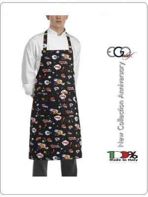 Grembiule Cucina Pettorina con Tascone cm 90x70 Pop Art Art.6103143A