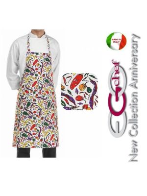 Grembiule Cucina Pettorina con Tascone cm 90x70 Spezie  Art. 6103108