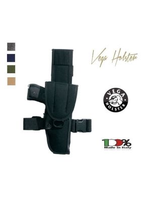 Fondina Military in Cordura e Polimero a Iniezione Vega Holster Italia Polizia Esercito Carabinieri Sicurezza Vigilanza GPG IPS Art. MB220K