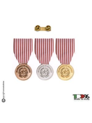 Medaglia Merito Polizia di Stato PS Oro argento Bronzo Art. FAV-33