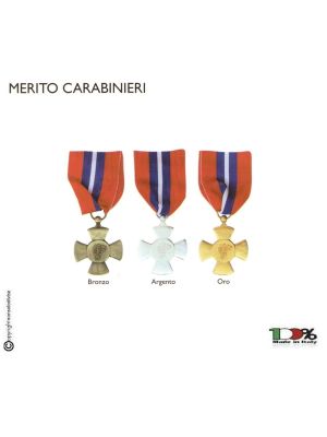 Medaglia Croce Al Merito Carabinieri Metallo 3D CC Prodotto Ufficiale Art. FAV 25