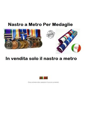 Nastro Militare Metro Operazioni Di Soccorso Umanitarie Art.N-M-OSU