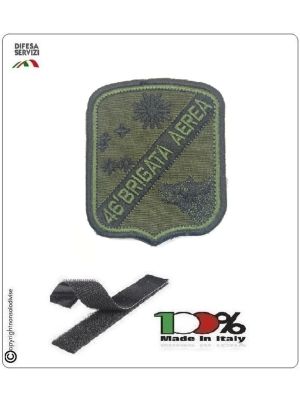 Patch Toppa Ricamata Verde Con Velcro 46° Brigata Aerea Aeronautica Militare Art.EU2002
