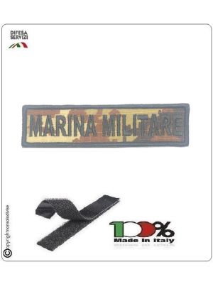 Patch Toppa Ricamata con Velcro Marina Militare  da Uniforme Vegetata Art.MM-T3