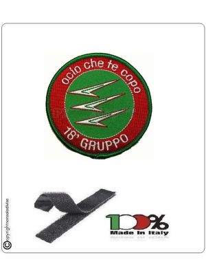 Patch Toppa Ricamata 18° Ocio Che Te Copo Gruppo Aeronautica Militare Art.EU131