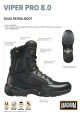 Magnum Viper Pro 8.0 Leather Waterproof Outdoor Stivali SOLID PATROL BOOT Guardie Giurate polizia GPG IPS Vigilanza OPERLAND Art. M800640