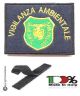 Ricamo da Berretto Ricamato a Macchina Vigilanza Ambientale Quadrato Art. NSD-FREG-VA