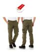 Pantaloni Cargo Elicotterista Militari BDU Stone Washed Trousers Fostex Verde ODFINE SEIE  Art. 111221-FS