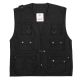 Gilet Tropicale Smanicato Nero Multitasche Fotografo Militare  Art.123424