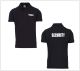 Polo Manica Corta Nera con Stampa Security - Buttafuori Bodyguard Sicurezza Privata Discoteche  Art. 133372