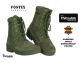 Anfibio Scarpone Scarponcino Uomo Donna Militari S.W.A.T. Pelle Verde OD  Fostex OFFERTA Art. 23117VERDE