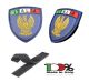 Patch Toppa Scudetto con Velcro PVC 3D  ITALIA + LOGO Polizia di Stato PS New Art. PVC-8