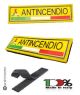 Patch Toppa Scudetto con Velcro PVC 3D  ITALIA + LOGO Protezione Civile ANTINCENDIO New Art. PVC-12