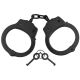 Manette Handcuffs Deluxe Acciaio NERO Modello Spagnolo Professionali Carabinieri Polizia GDF Penitenziaria Vigilanza Security NEW MFH Art. 29404