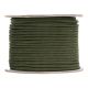 Corda Cordino Modello Paracord Commando Rope Colore Nero o Verde OD Rotolo da 60 Metri da 3 mm Fosco Art. 319438