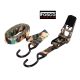 Fascia di Ancoraggio con Cricchetto Camo Woodland Fosco Ratchet Strap Survival Carico Sopravvivenza Art. 419212