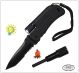 Coltello Emergenza Sopravvivenza + Mgnesio + Torcia Multi Function Torch MFH  Art.45453