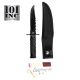 Coltello Survival Sopravvivenza con con Fodero Caccia Pesca Tempo Libero INC101 Art.455511