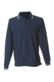 Polo Manica Lunga Blu  Modello Italia Neutra New Genova Blu Navy JRC Art. 989800