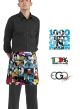 Grembiule Falda Banconiere Con Tascone GRAPHIC cm 40x70 Ego Chef Italia Art. 6100144A