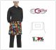Grembiule Falda Banconiere Con Tascone Peace And Love cm 40x70 Ego Chef Italia New  Art. 6100147A