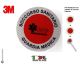 Adesivo Per Paletta Rosso Soccorso Sanitario 118 Guardia Medica Art. PAL118GM