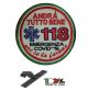 Patch Ricamo a Macchina Con Velcro 118 ANDRÀ TUTTO BENE EMERGENZA COVID-19 Tondo Art.118-COV