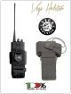 Porta Radio Nastro Universale Regolabile con Sistema di Sgancio dal Cinturone Nero Vega Holster Italia Art.2R01