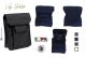Borsetto Doppia Tasca Vega Holster  Italia Nero Verde Blu Porta Oggetti da Cinturone Polizia Carabinieri GPG IPS Guardie Giurate Art. 2G62