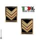Coppia di Gradi Metallo Brigadiere Capo Modello Nuovo Guardia di Finanza GDF Art.GDF-BC