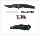 Coltello Serramanico Black FOX Kravi Shai G10 Black Hdl Lama Nera Design by Avi Nardia BF 729 BF729  Art. BF-729