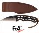 Coltello Lama Fissa con Fodero Cuoio Fox Outdoor MFH Art.44545