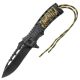Coltello Serramanico Sopravvivenza con Corda Paracord + Accaiono  MIL TEC Art. 15318410