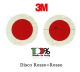 Coppia di Dischi Rosso + Rosso Classe III° Neutri 3M Facilmente Personalizzabile Art. DIS-012