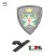 Scudetto Patch Toppa Ricamata a Macchina con Velcro Omerale Croce Rossa Militare Bassa Visibilità Art. OME-6