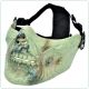 Maschera Tactical Zombie Putrid Flesh Royal Verde Soft Air Art.WO-MA67JS